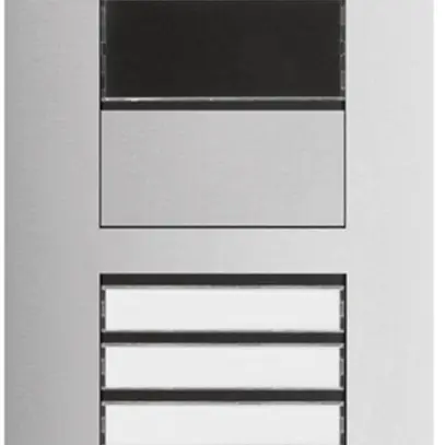 Poste vidéo externe Hager elcom.one 2-fils avec LED pour 8appartements ac-fin 