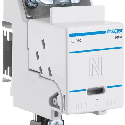 Sezionatore di neutro Hager DIN00 160A 44/51mm SN in basso 