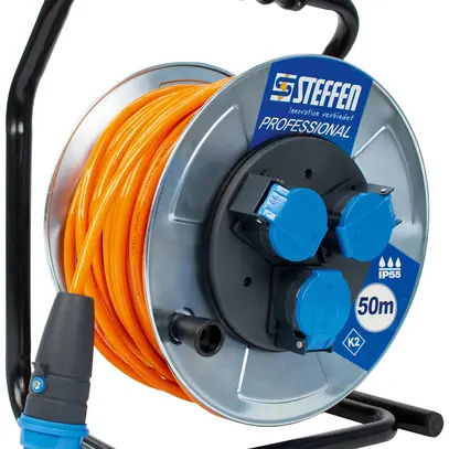 Avvolgicavo Steffen Metall 3×T13 EPR-PUR 3×2.5mm² 30m 