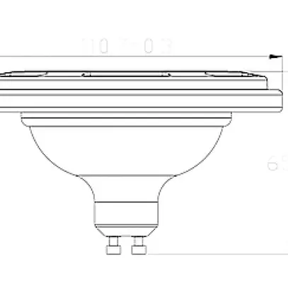Lampada riflettore LED RefLED ES111 DIM GU10 11.5W 1000lm 3000K 830 25° SL 