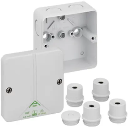 Scatola derivazione AP Abox m 025 L IP65 82×82×52mm 