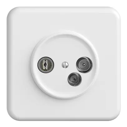 Prise d'antenne ENC TV-R-données DD19 5…65MHz STANDARDdue blanc 