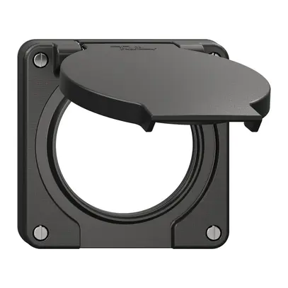 Coperchio con coperchio ribaltabile NEVO Ø60mm ne (guarn.ne) 