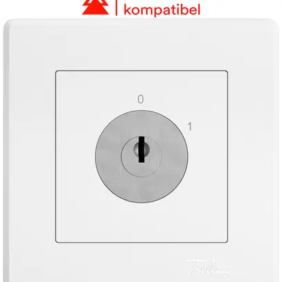 Interruttore a chiave INC EDIZIO.liv c.KABA 1007F/631984 interr.3P 0-1 p=67mm bi 