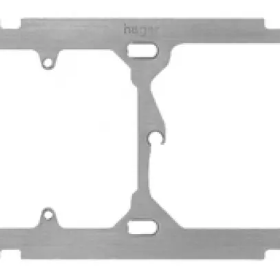 Plaque de fixation I-I Hager horiz. 77×137mm pour FA6/M3/XLR 