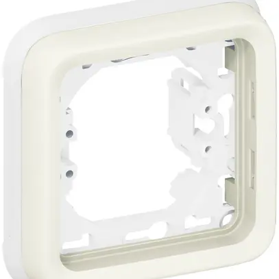 Plaque de montage ENC PLEXO 1×1 blanc 