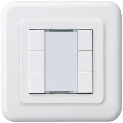 Poussoir ENC Hager basico C KNX sextuple blanc 