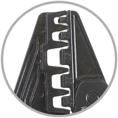 Outil de sertissage WZ AE 10/16/25/35/50mm², 5 profils 