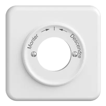 Kit front.Monter->I<-Descendre STANDARDdue 90×90mm blanc 