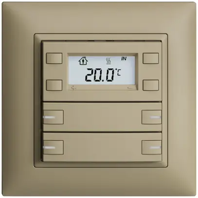 Poussoir RTH ENC KNX 4× EDIZIOdue FMI sand, avec LED RGB 