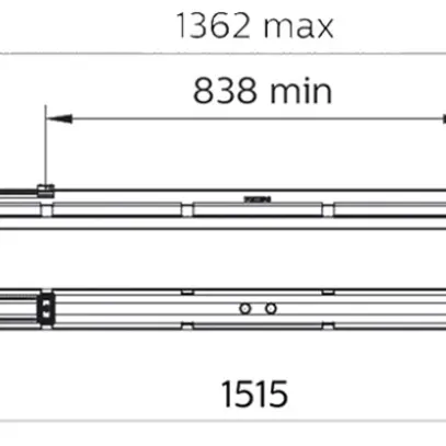 LED-Feuchtraumleuchte Philips CoreLine WT120C 32W 4500lm 840 IP65 1215mm ws BZS 