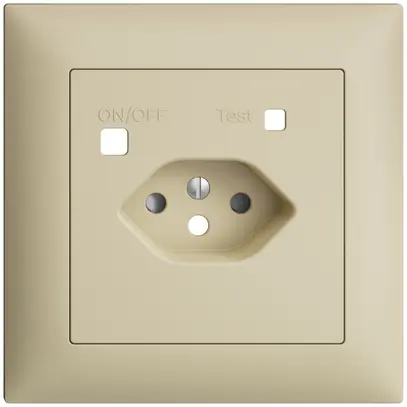 Kit frontale EDIZIOdue per presa FI FMI, T13, shutter, vanille 