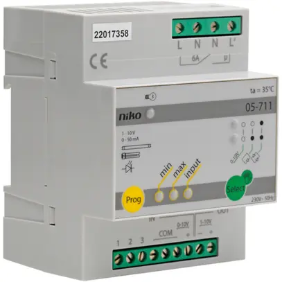 Module variateur universel Niko, 6A, pour 1…10V EVG 