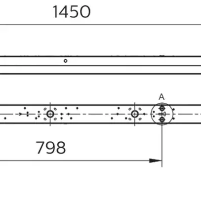 Lampada lineare LED Philips BN126C PSU 40W 5200lm 4000K 1.5m bianco 