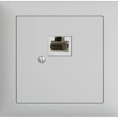 EB-Dose 1×RJ45/s 8P EDIZIOdue hellgrau R&M swissline 