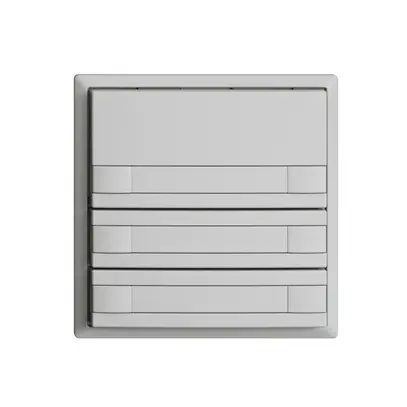 Pulsante KNX RGB EDUE, 250mW, s.LED, c.inserto carta, 6×pulsante, 1×tasto, grc 