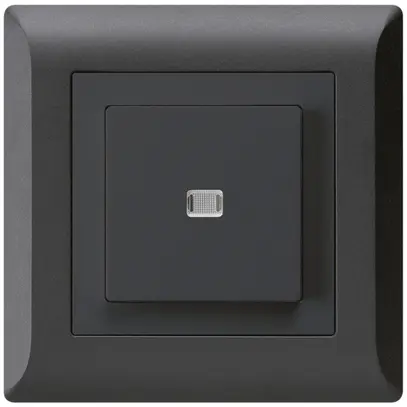 Interrupteur poussoir lumineux ENC kallysto.line 6/1P noir 