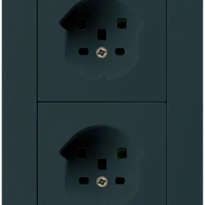 Combi ENC 2×1 HA kallysto.trend 2×type 25 avec bornes enfichables noir 
