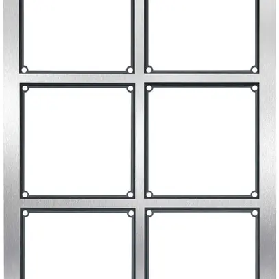 Scatola INC per citofono Hager elcom.modesta 3×2 2-fili c.cornice, acciaio preg. 