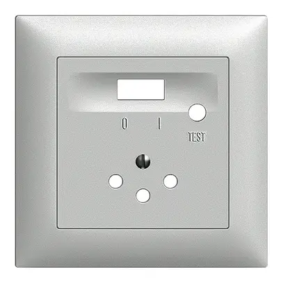 Kit frontal EDIZIOdue silver 88×88mm T12 FI 