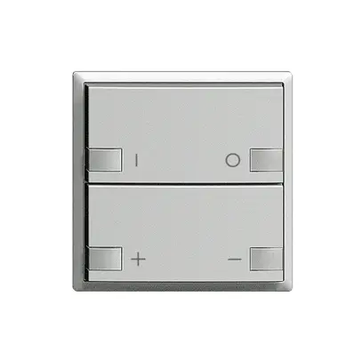 Kit frontal ON-OFF variateur 2c/2t ZEP EDIZIOdue silver 