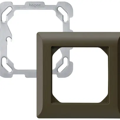 UP-Kopfzeile Hager kallysto.line 1×1 92×92mm braun 