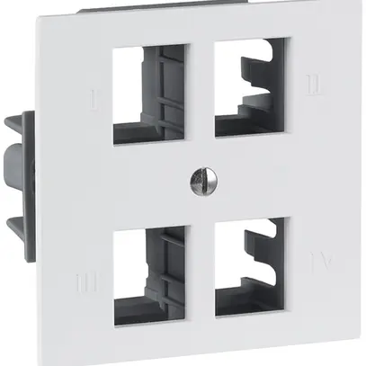 Prise de raccordement R&M 4×RJ45 spécial pour cat.6A noir 