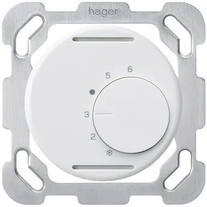 Insert pour thermostat d'ambiance ENC basico plaque de fixation blanc 24V 