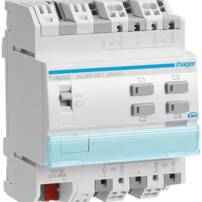 Actionneur AMD pour jalousie KNX 24V quadruple 