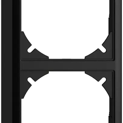 Capot EDIZIOdue 54mm I-I noir pour combinaison vertical/horizontal 