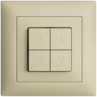 UP-Frontset EDIZIOdue FMI vanille für Storentaster/-schalter 