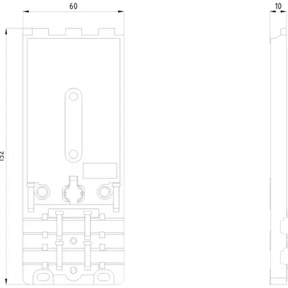 ASi-Montageplatte Siemens 3RK1 für Kompaktmodul K60 