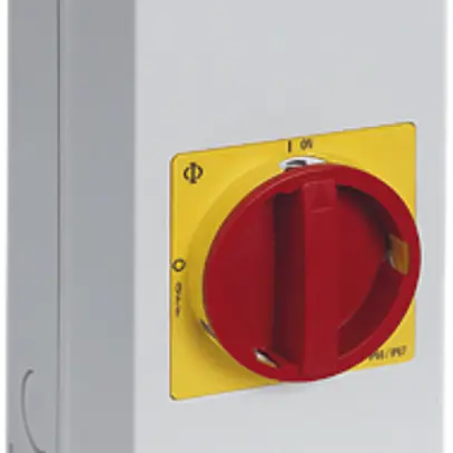 Interruttore AP CEM K&N 63A 400V 0/3L ro/gi 