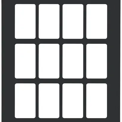 Plaque de montage Hager FLF 3/5 3×4 aluminium anodisé no 