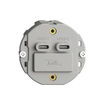 Presa USB 18W 2×tipo C Feller BSE 230V 3600mA 