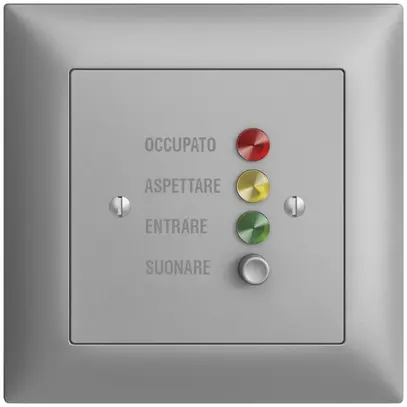 Stazione da porta INC EDIZIOdue silver, per segnale di chiamata 