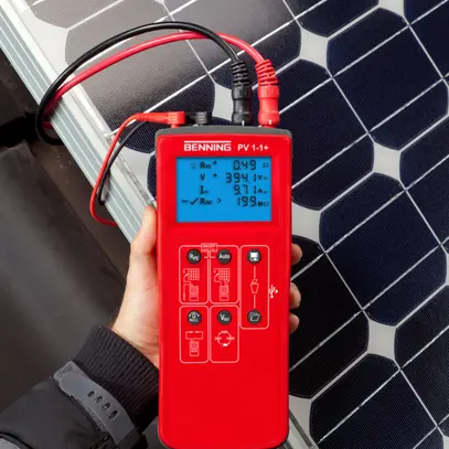Testeurs d'installation Benning PV 1-1+photovoltaïque 1000VDC 0.2…40A 0.05…199MΩ 
