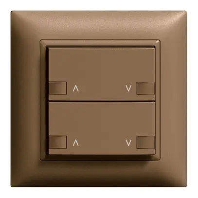 Kit frontal ENC moteur 2c/2touch ZEP 88×88mm coffee 