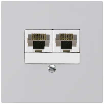 Scatola INC kallysto 2×RJ45u separato grigio chiaro 