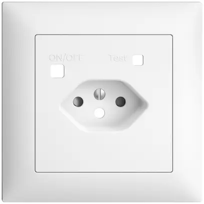 Kit frontale EDIZIOdue per presa FI FMI, T13, shutter, bianco 