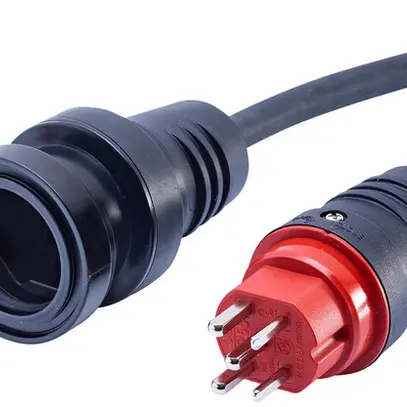Prolunga ELBRO T25/T25 H07RN-F5G2.5mm² GDV 20m IP55 nero 