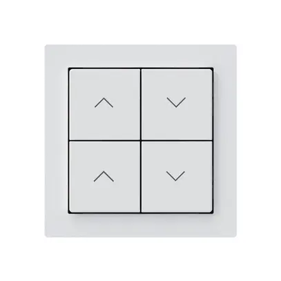 KNX-Storentaster Hager BA kallysto A 4-fach 60×60mm weiss 