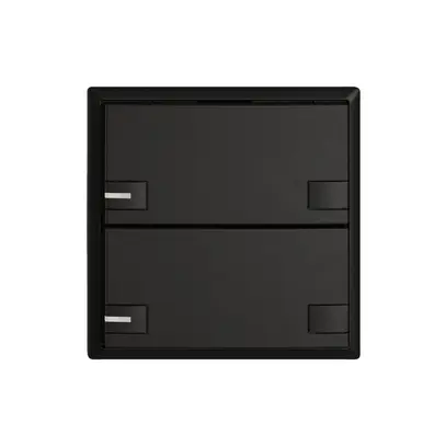Poussoir KNX RGB EDIZIO.liv SNAPFIX® capteur temp.RGB-LED 2× comm.2T no 