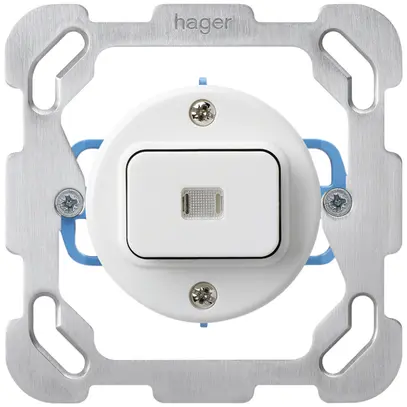 Insert pour interrupteur lumineux ENC basico 3/2 plaque de fixation blanc 