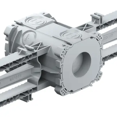 Scatola INC AGRO 1×1 Prefix grigio chiaro Ø30mm per calcestruzzo 