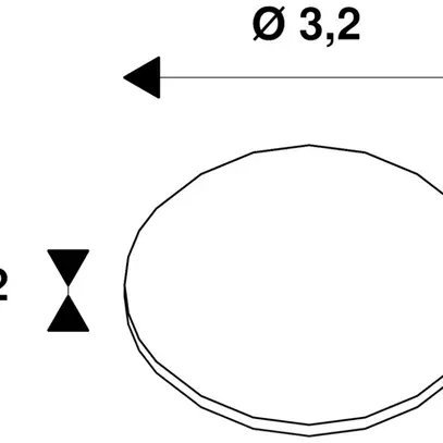 Diffuseur SLV NUMINOS XS Ellipse pour faisceau lumineux ovale Ø32mm 