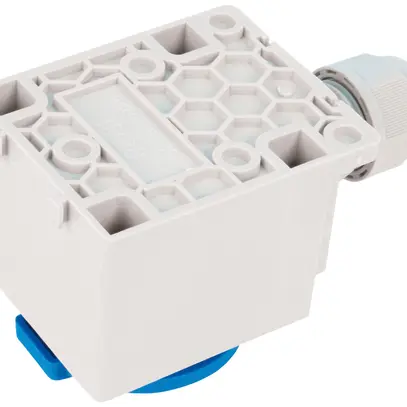 Presa AP Steffen 1×T23 1P 16A 250V IP20 coperchio blu, bianco 