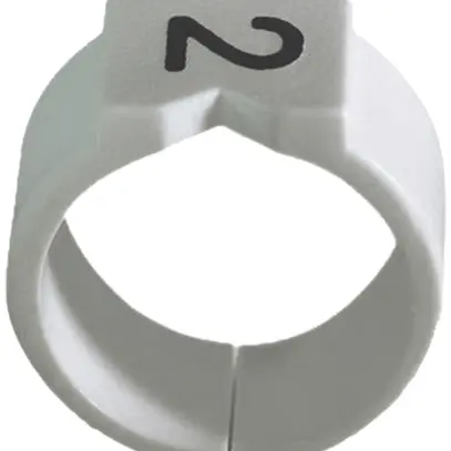 Bague-repère Plica STD, pour 1.5…3.4mm² Ø2.6…3.5mm impression: '5', blanc 