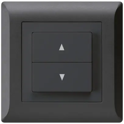 Pulsante per tapparelle INC kallysto.line nero con 2 tasti di comando 