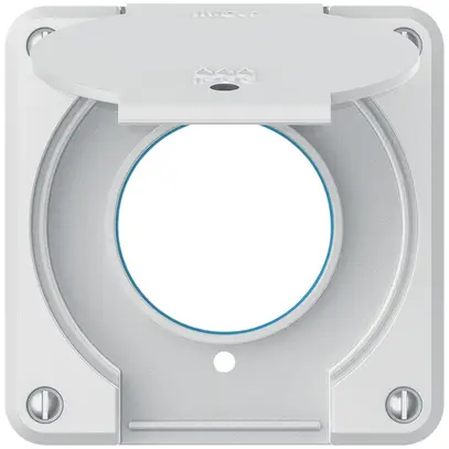 Partie supérieure robusto pour prise IP55 avec joint rond & lentille blanc 